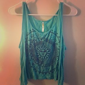 Turquoise tank top